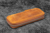Galen Leather Double Pen Case for Pocket Pen