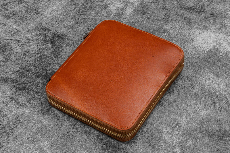 Galen Leather Legacy Leather Zip Pen Case For 6 Pens - A6 – Atlas