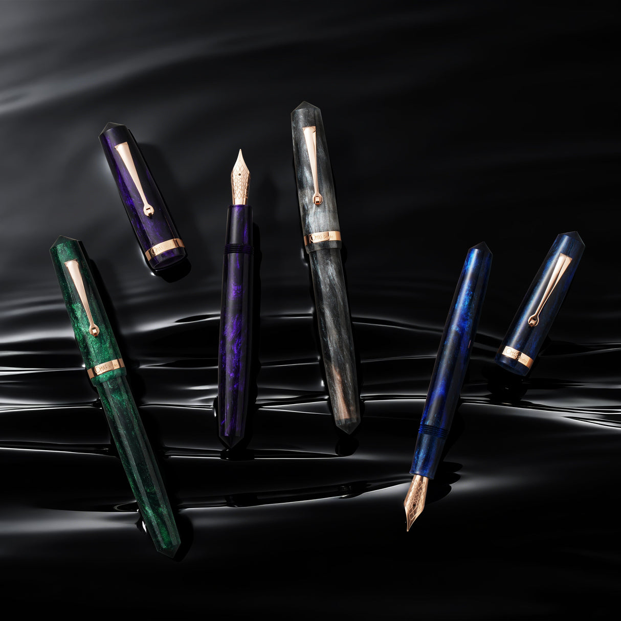 Omas Studio Fountain Pen - Grigio Luminoso