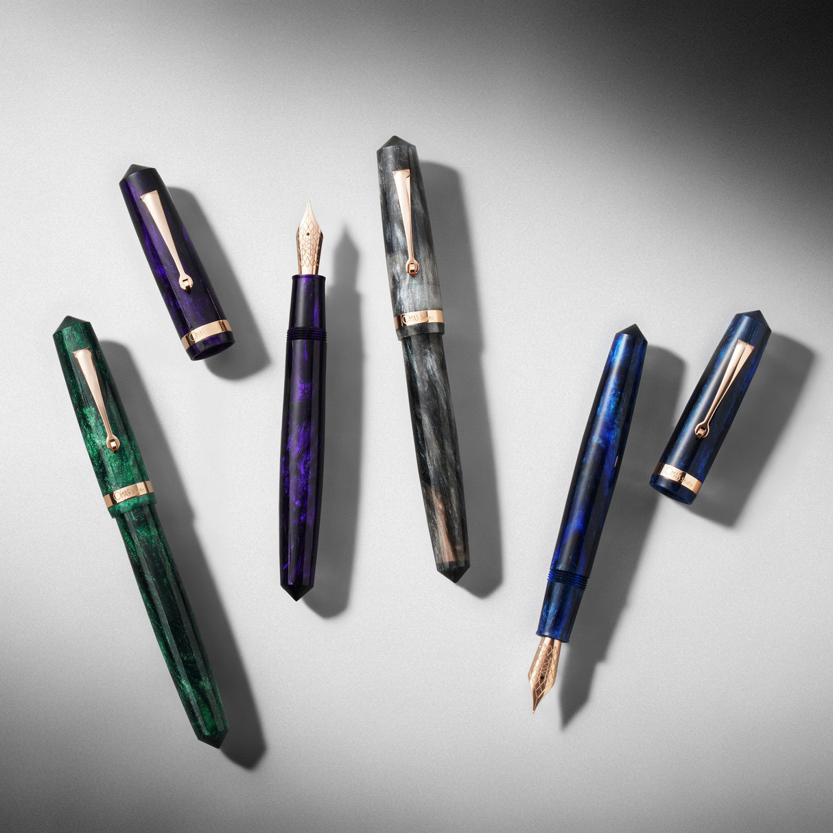 Omas Studio Fountain Pen - Grigio Luminoso