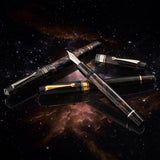 Omas Bologna Galassia Fountain Pen - Silver Trim
