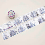 CoraCreaCrafts Sailing Ships Transparent Tape