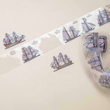 CoraCreaCrafts Sailing Ships Transparent Tape