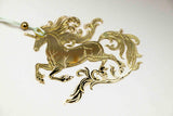 CoraCreaCrafts Golden Unicorn Bookmark