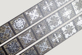 CoraCreaCrafts Foil Washi Tape - Gothic Patterns
