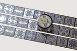 CoraCreaCrafts Foil Washi Tape - Gothic Patterns