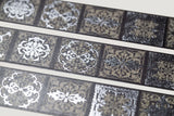 CoraCreaCrafts Foil Washi Tape - Gothic Patterns