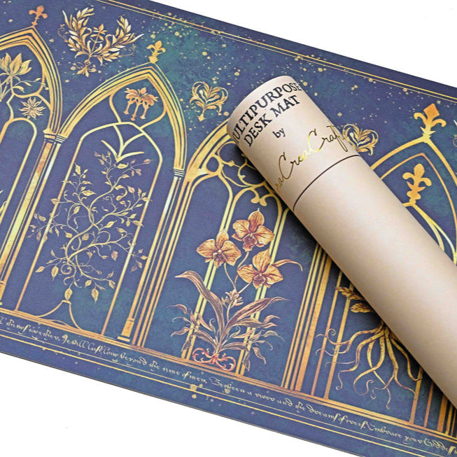 CoraCreaCrafts Desk Mat - Green Witch