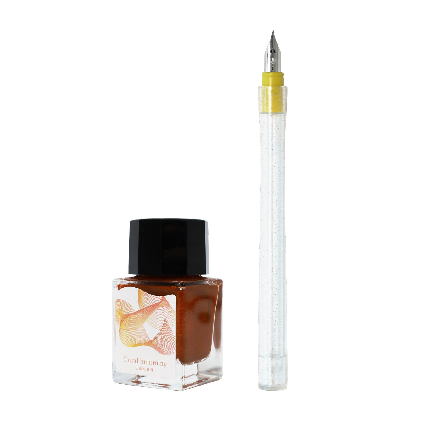 Sailor Dipton Mini Ink & Dip Pen Set - Coral Humming (Limited Edition)