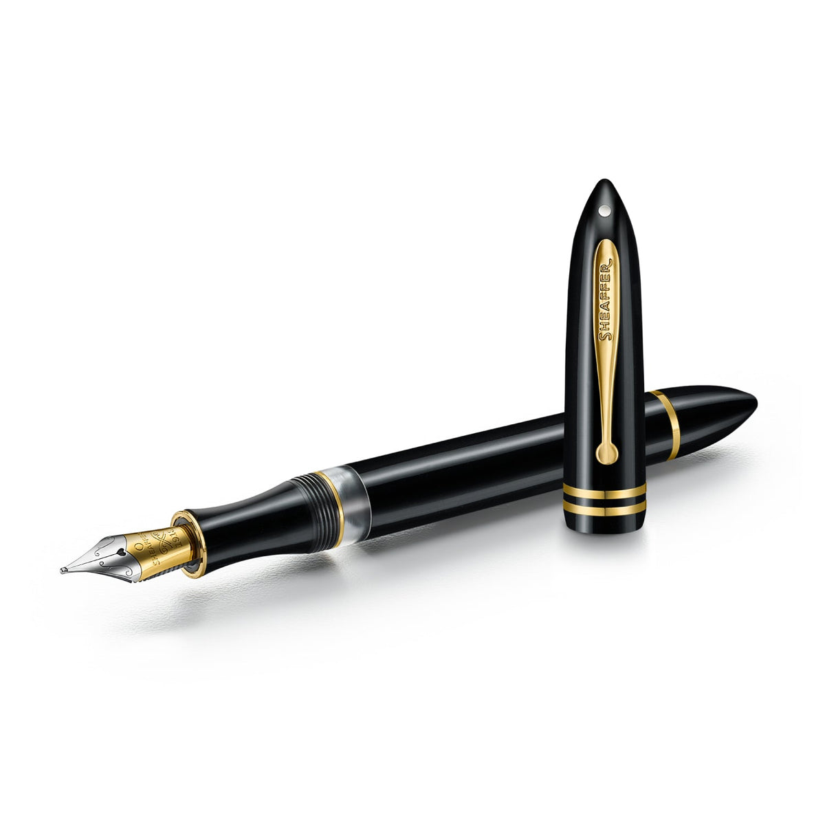 Sheaffer Balance III Fountain Pen - Black w/ Gold Trim