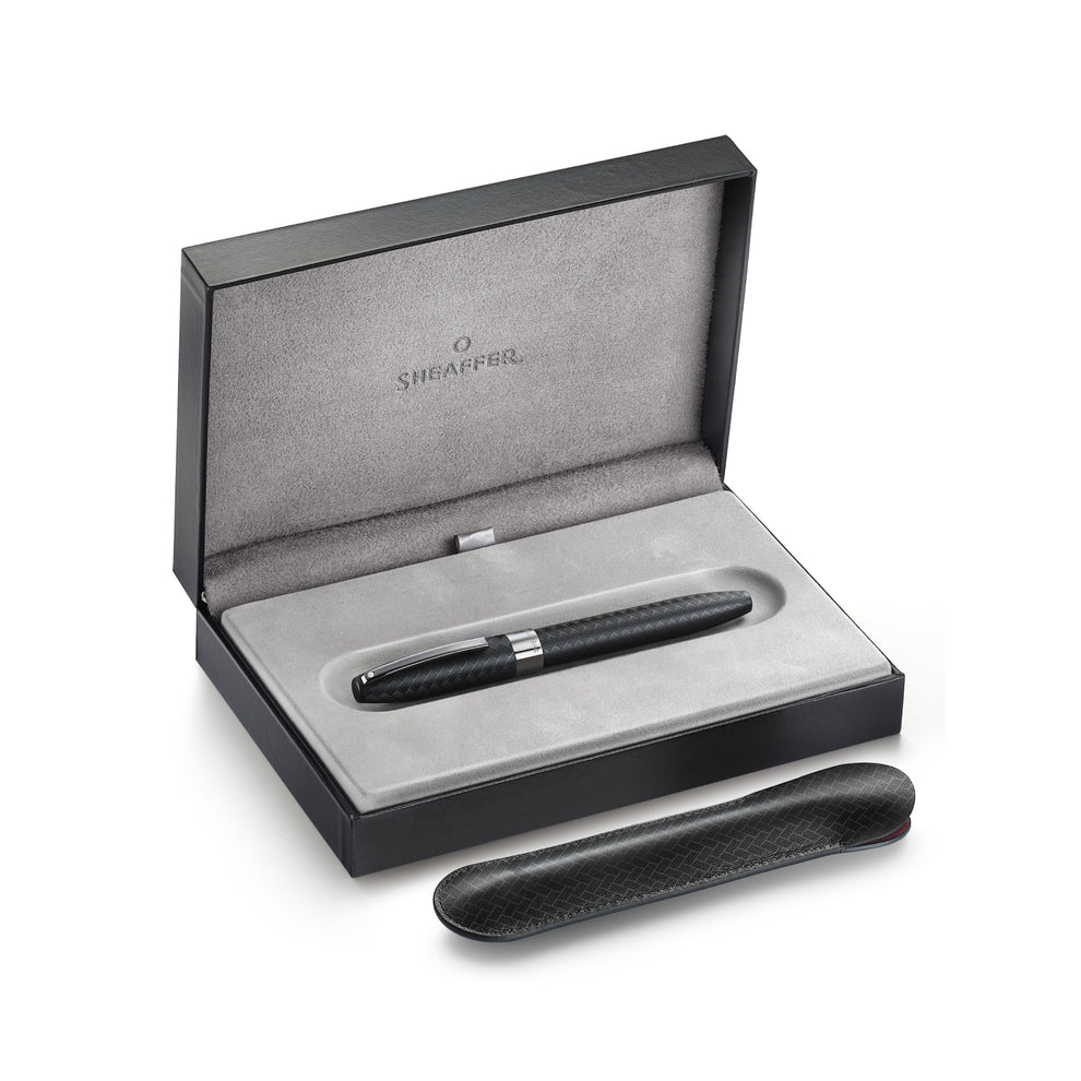 Sheaffer Legacy Chevron Fountain Pen - Matte Black