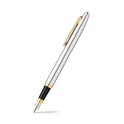 Sheaffer VFM Fountain Pen Pen - Chrome w/ Gold