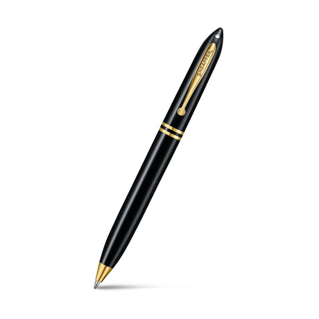Sheaffer Balance III Ballpoint Pen - Black w/ Gold Trim