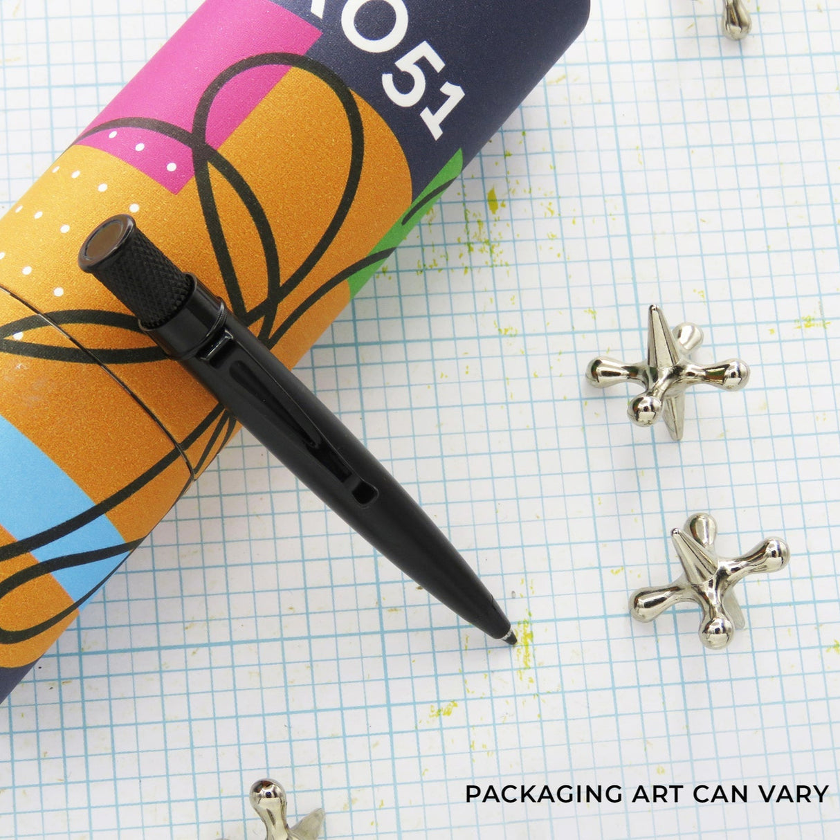 Retro 51 Tornado Elite Ballpoint Pen - Stealth Black