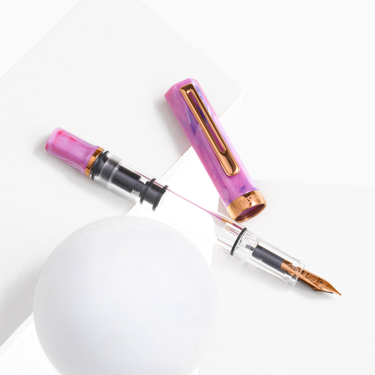 TWSBI Eco Fountain Pen - Fluorite Purple w/ Bronze