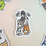 Emii Creations Meowtain Cat Vinyl Sticker
