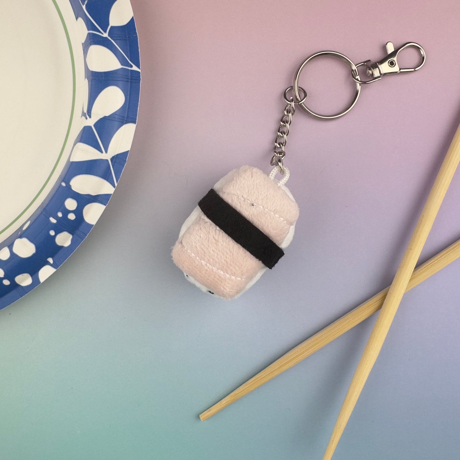 Emii Creations Tiny Nigiri Sushi Keychain -  Shrimp Tuna Salmon Egg