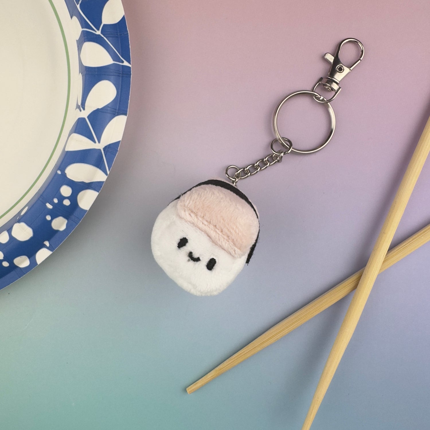 Emii Creations Tiny Nigiri Sushi Keychain -  Shrimp Tuna Salmon Egg