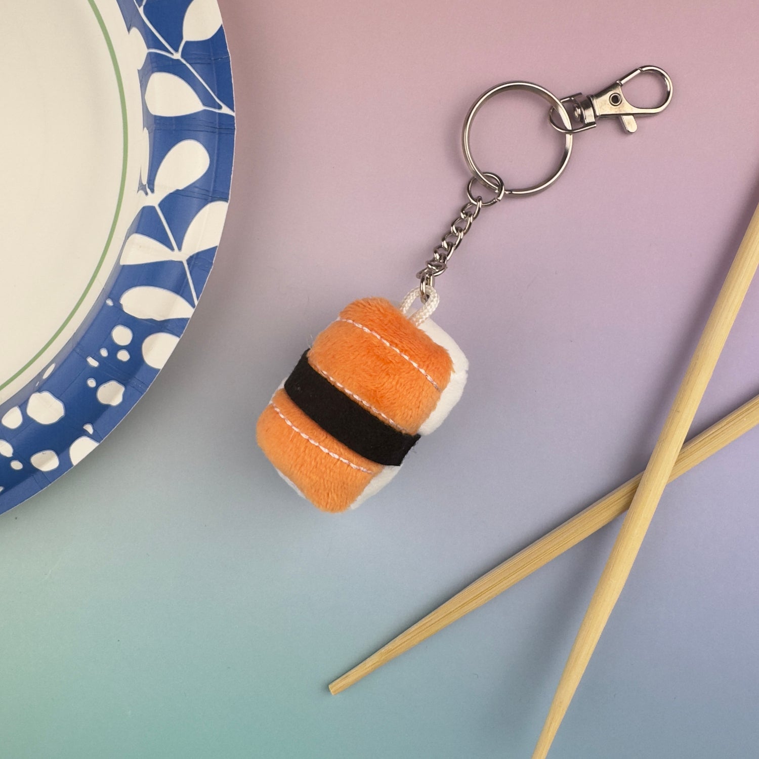Emii Creations Tiny Nigiri Sushi Keychain -  Shrimp Tuna Salmon Egg
