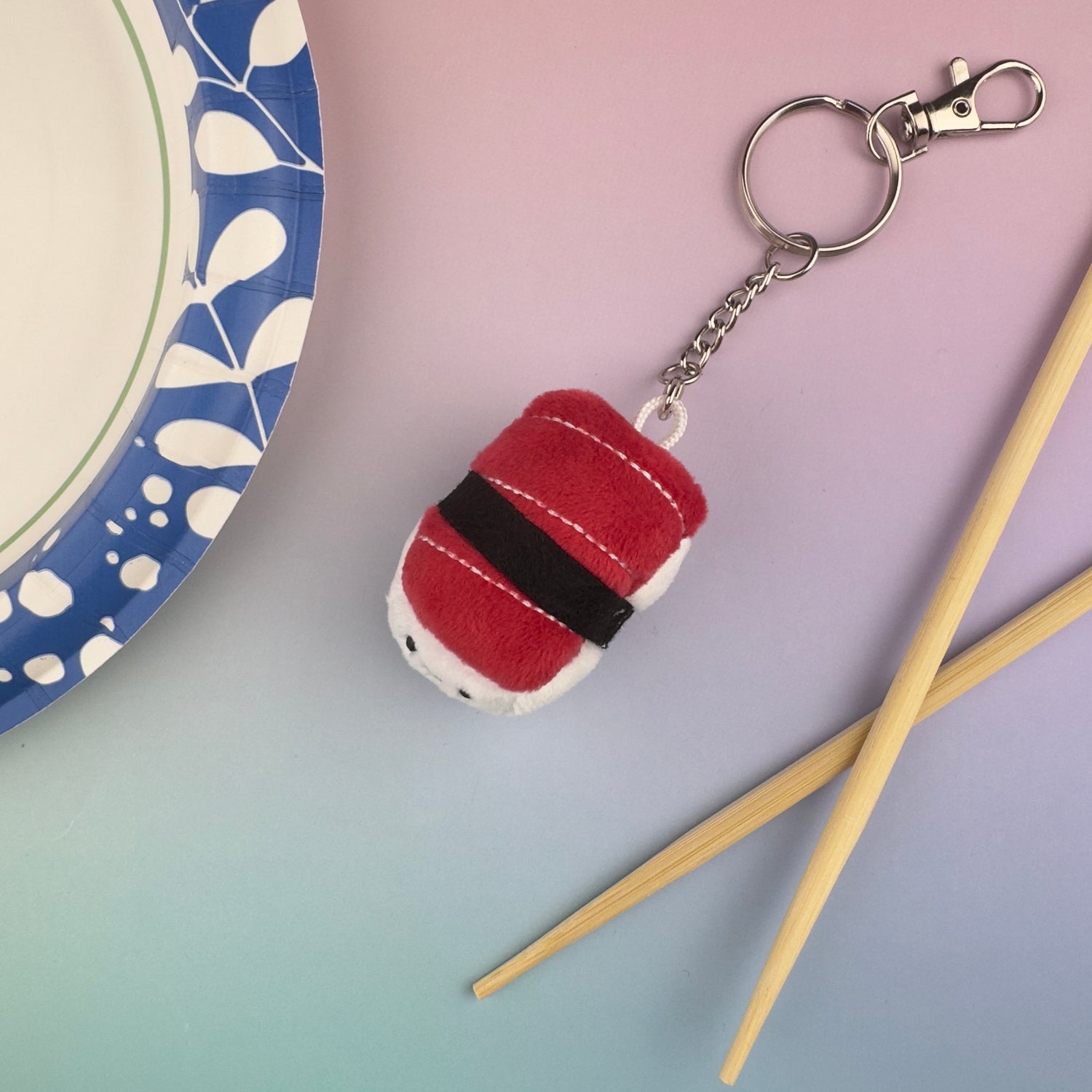 Emii Creations Tiny Nigiri Sushi Keychain -  Shrimp Tuna Salmon Egg