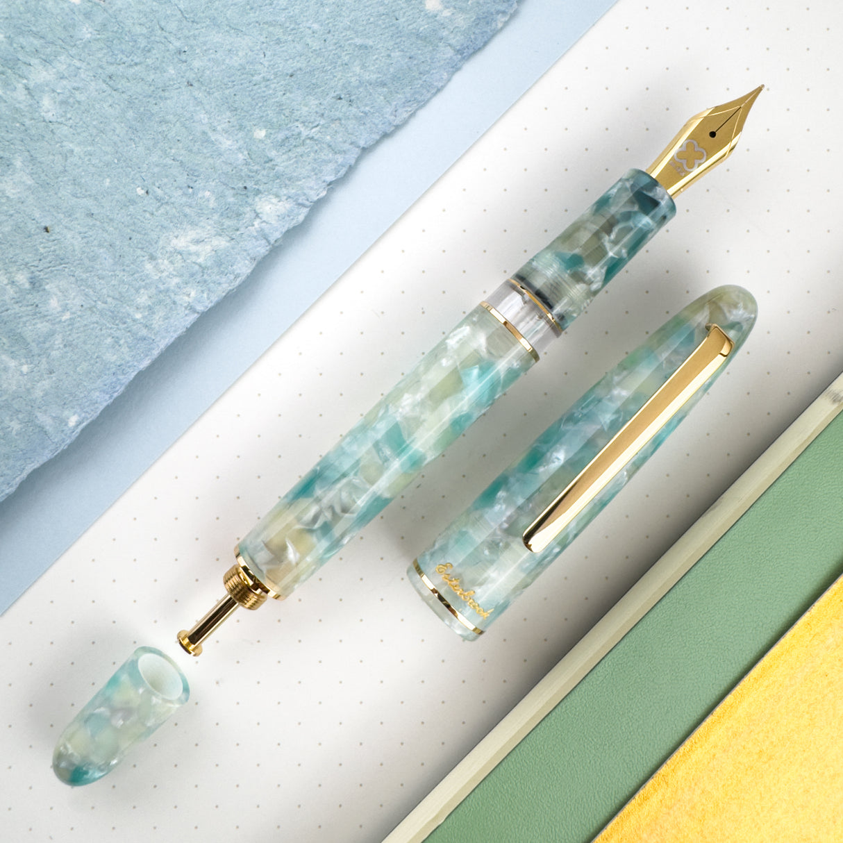 Esterbrook Estie Push Button Fountain Pen - Sea Glass