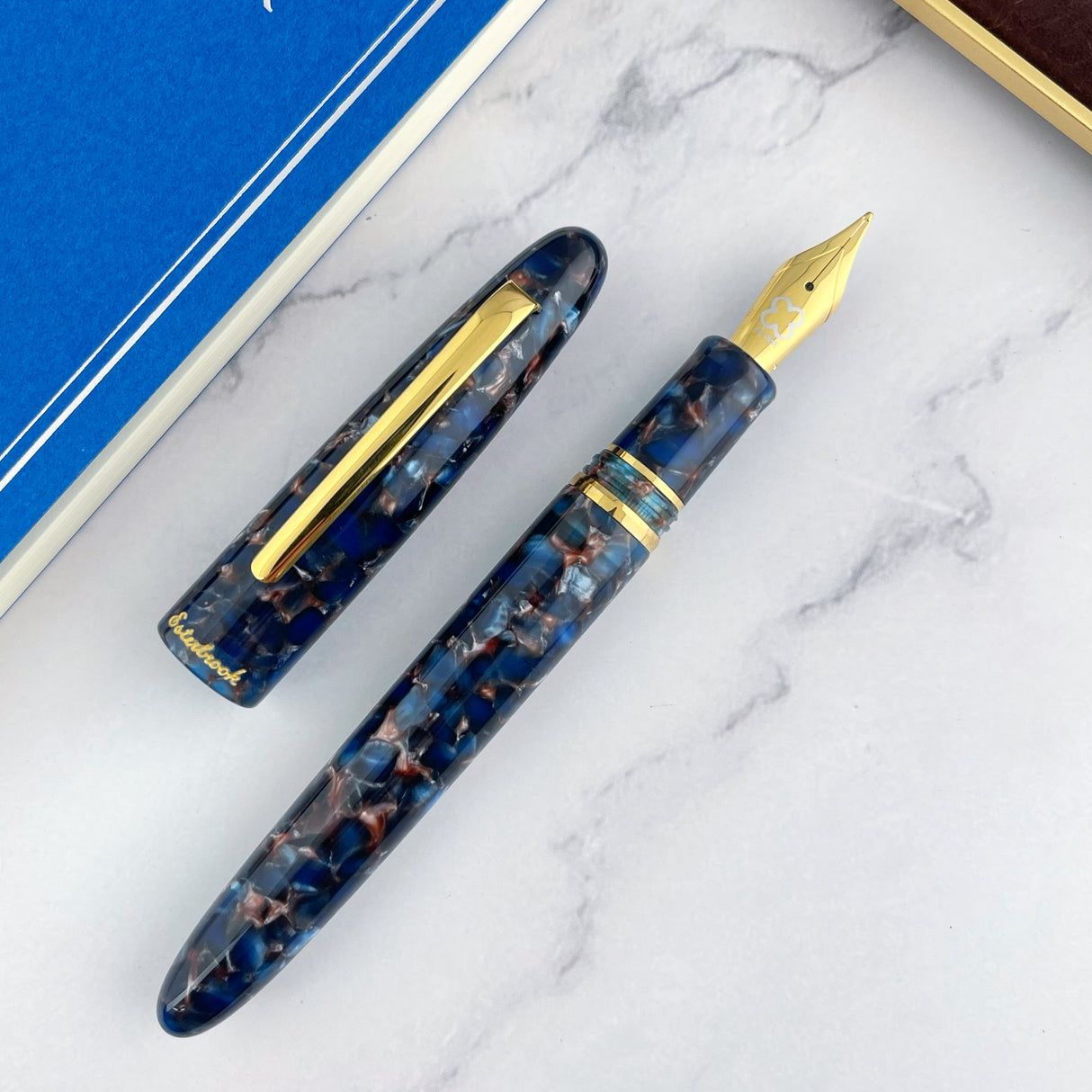 Esterbrook Estie Fountain Pen Nouveau Blue w/ Gold Trim – Atlas