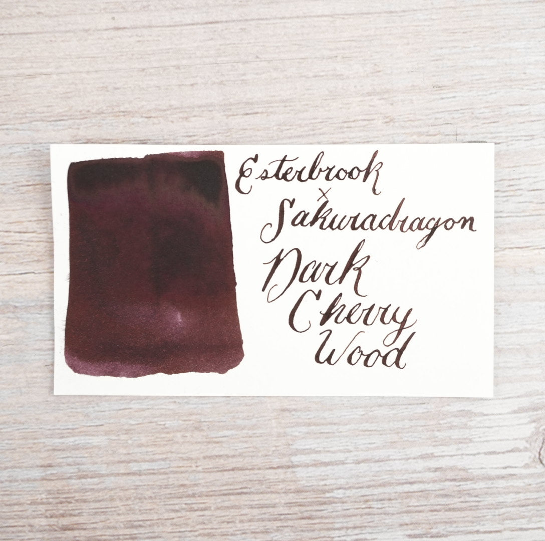 Esterbrook x Sakuradragon Dark Cherry Wood - 30ml Bottled Ink