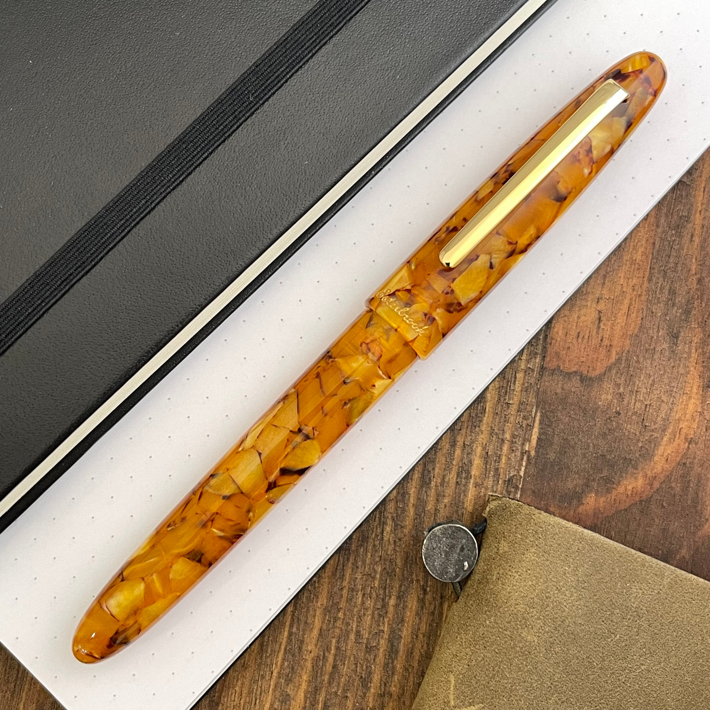 Esterbrook Estie Fountain Pen - Honeycomb w/ Gold Trim