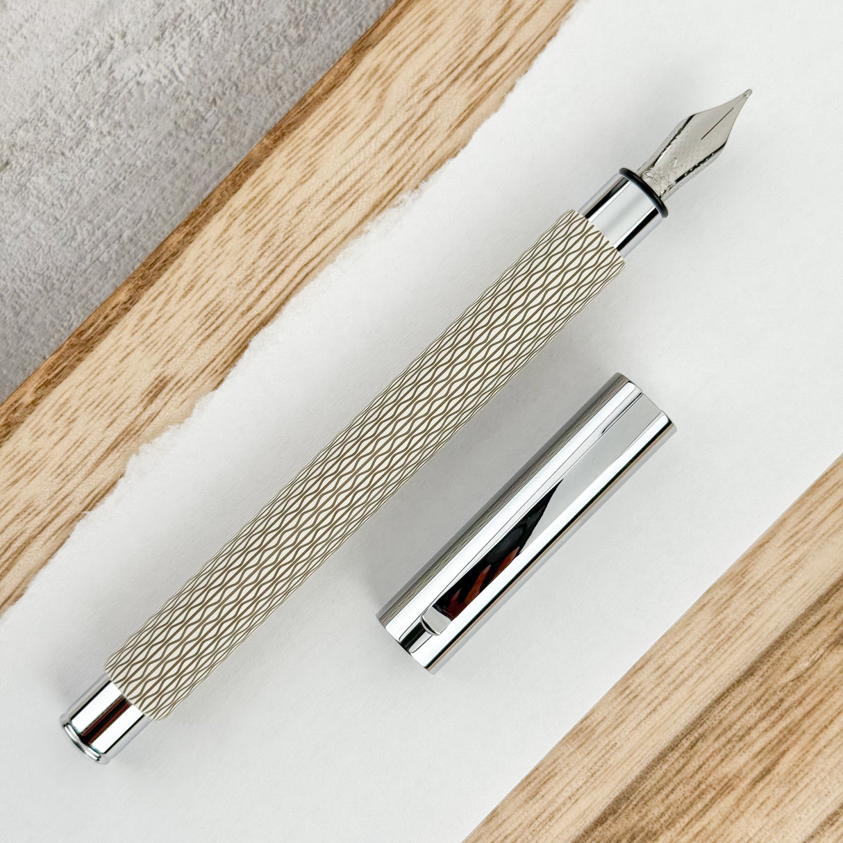 Faber-Castell Ambition Fountain Pen - Opart White Sand