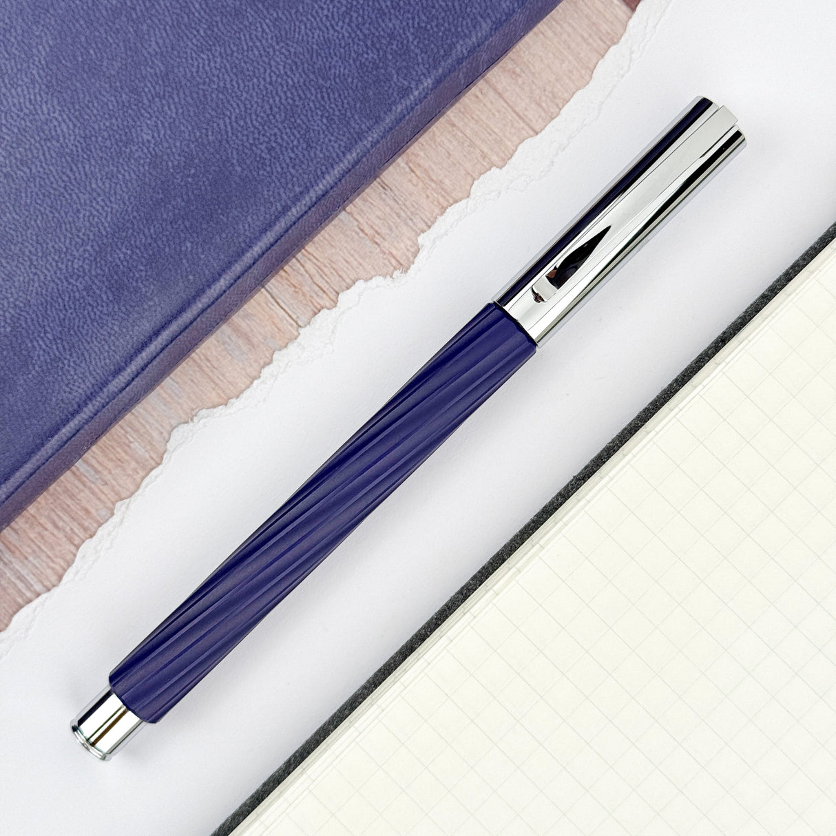 Faber-Castell Ambition Italic Fountain Pen - Midnight Mauve