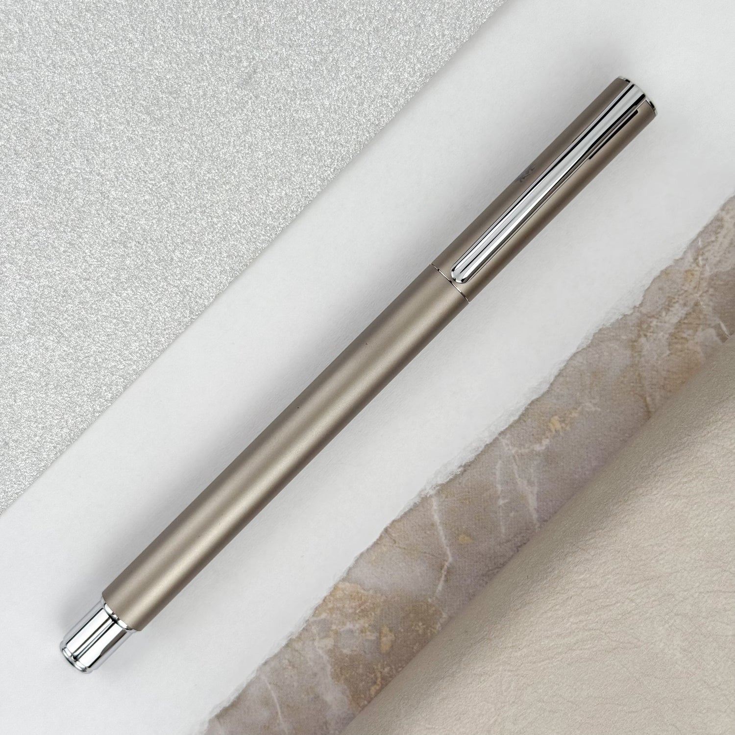 Faber-Castell Neo Slim Fountain Pen - Matte Stainless Steel