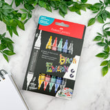 Faber-Castell Black Edition Shake & Paint Acrylic Markers - 6 Pack