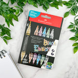Faber-Castell Black Edition Shake & Paint Acrylic Metallic Markers - 6 Pack