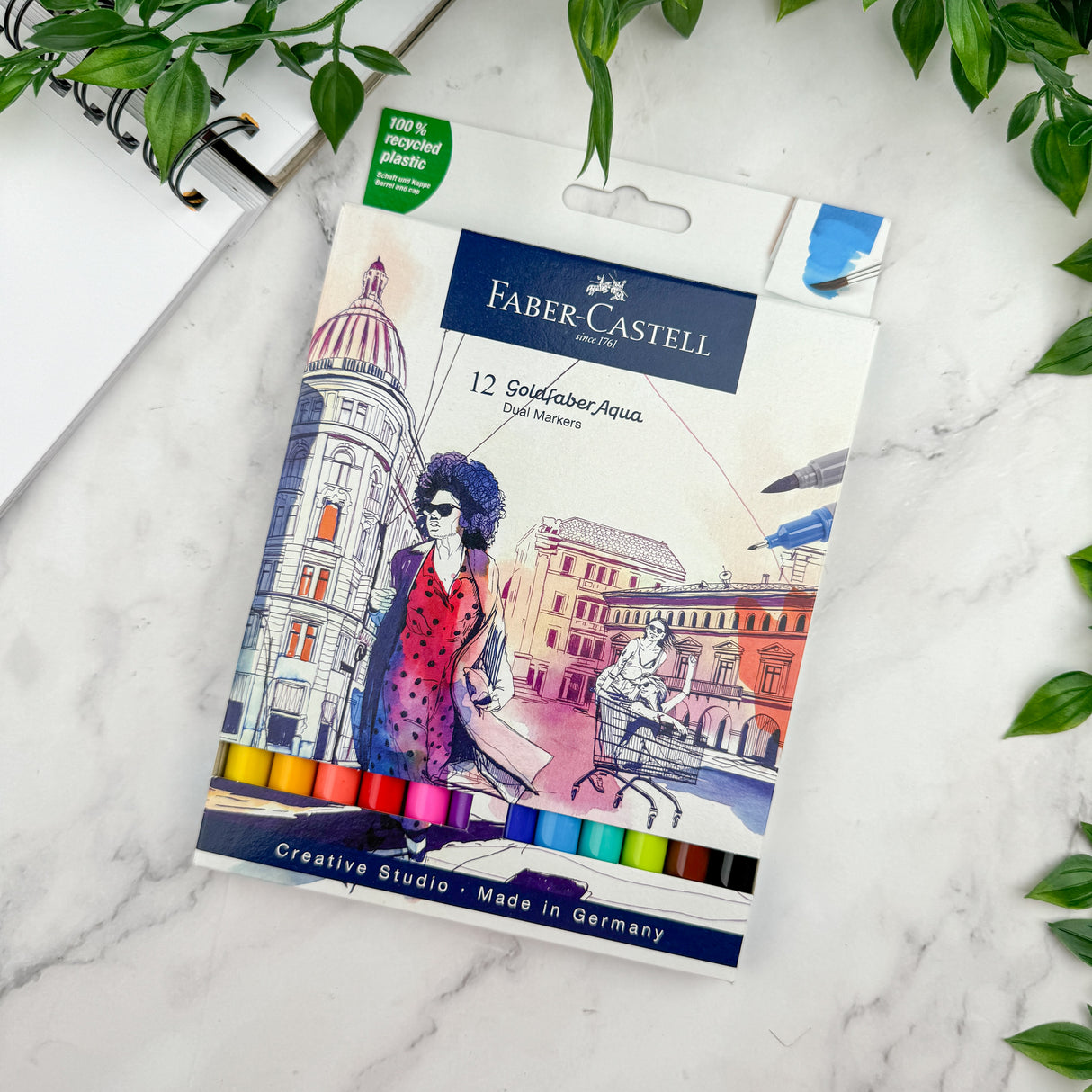 Faber-Castell Goldfaber Aqua Dual Markers - 12 Pack