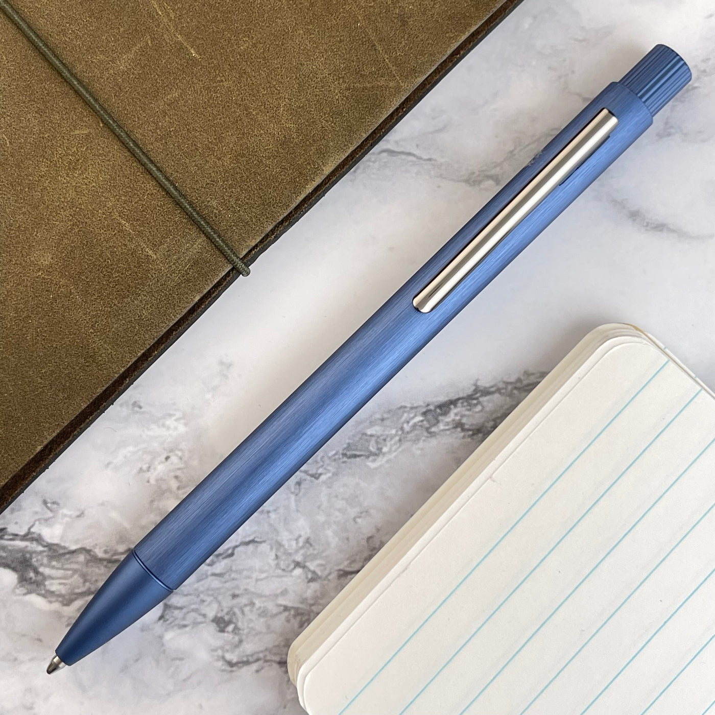 Faber-Castell Neo Slim Ballpoint Pen - Dark Blue Aluminum