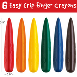 Faber-Castell Little Creatives 6 Easy Grip Finger Crayons