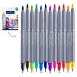 Faber-Castell Goldfaber Aqua Dual Markers - 12 Pack