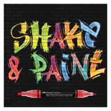Faber-Castell Black Edition Shake & Paint Acrylic Markers - 6 Pack