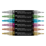 Faber-Castell Black Edition Shake & Paint Acrylic Metallic Markers - 6 Pack