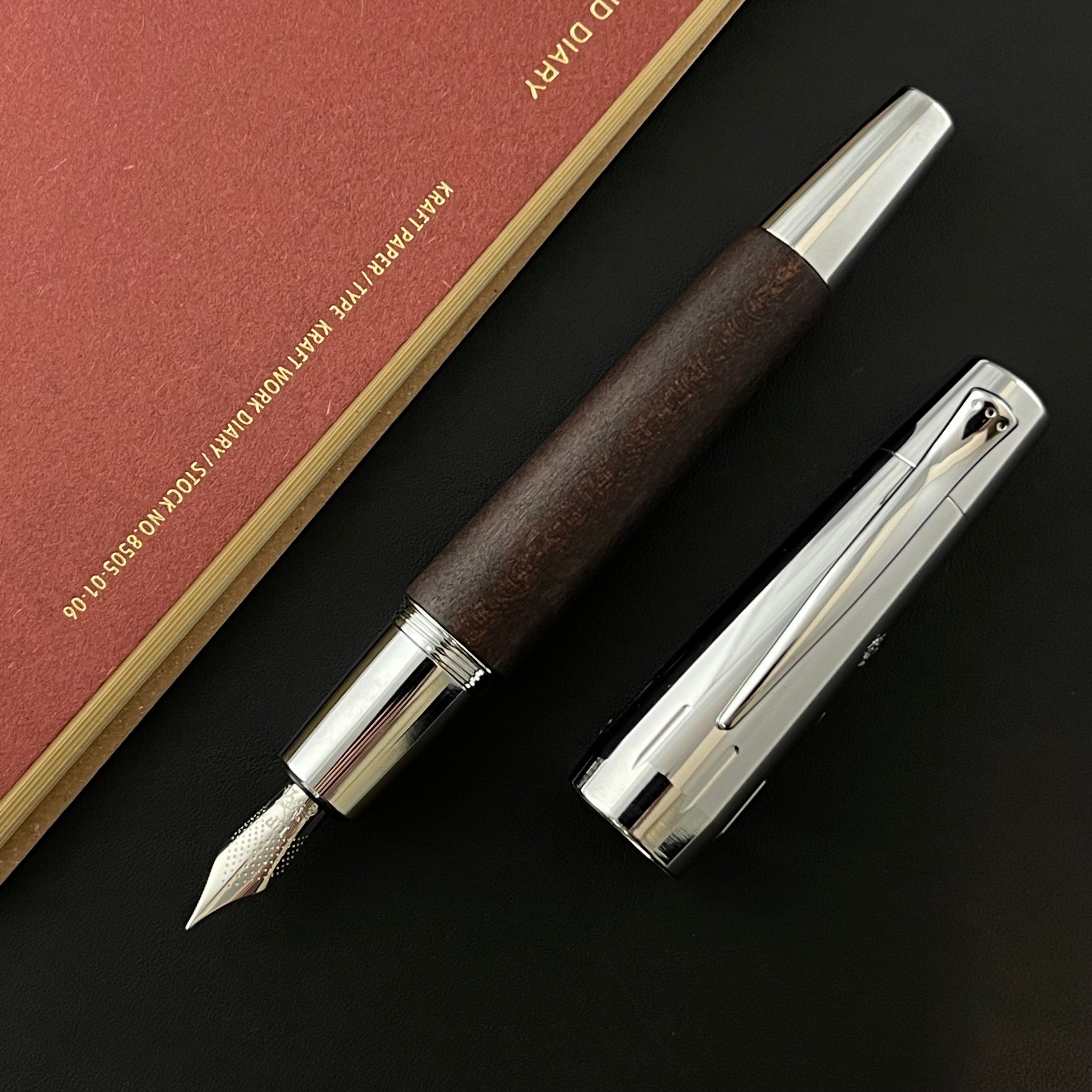 Faber-Castell E-Motion Fountain Pen - Dark Brown – Atlas Stationers