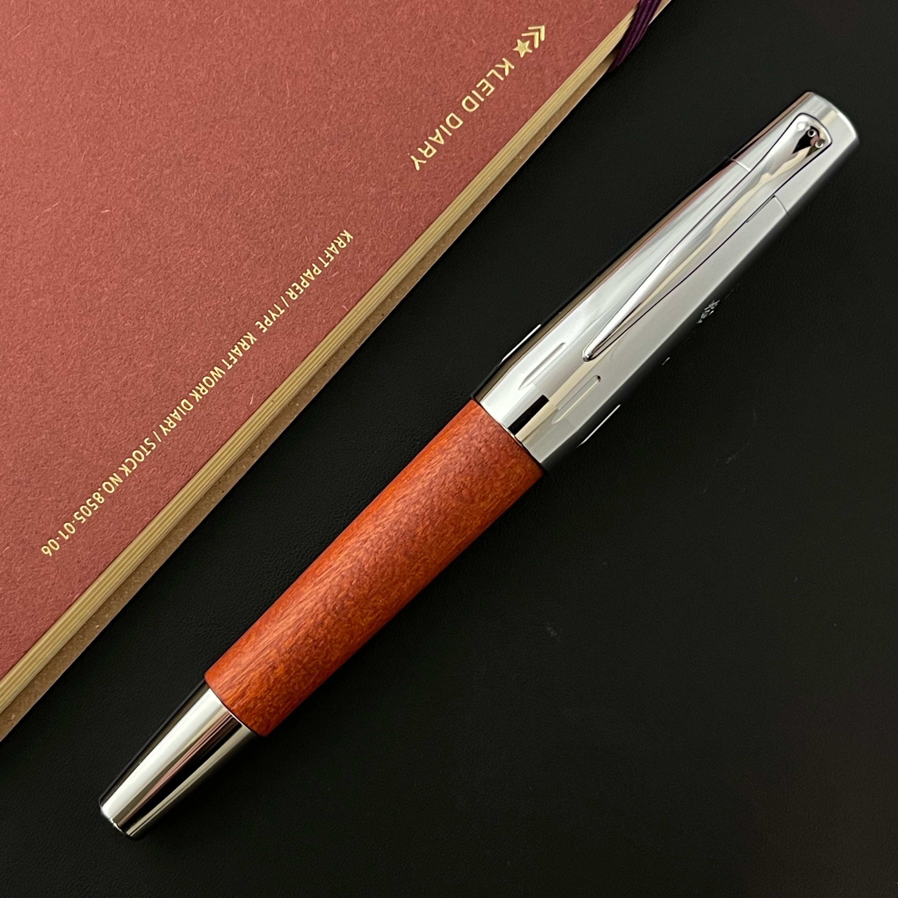 Faber-Castell E-Motion Rollerball Pen - Wood w/ Chrome – Atlas