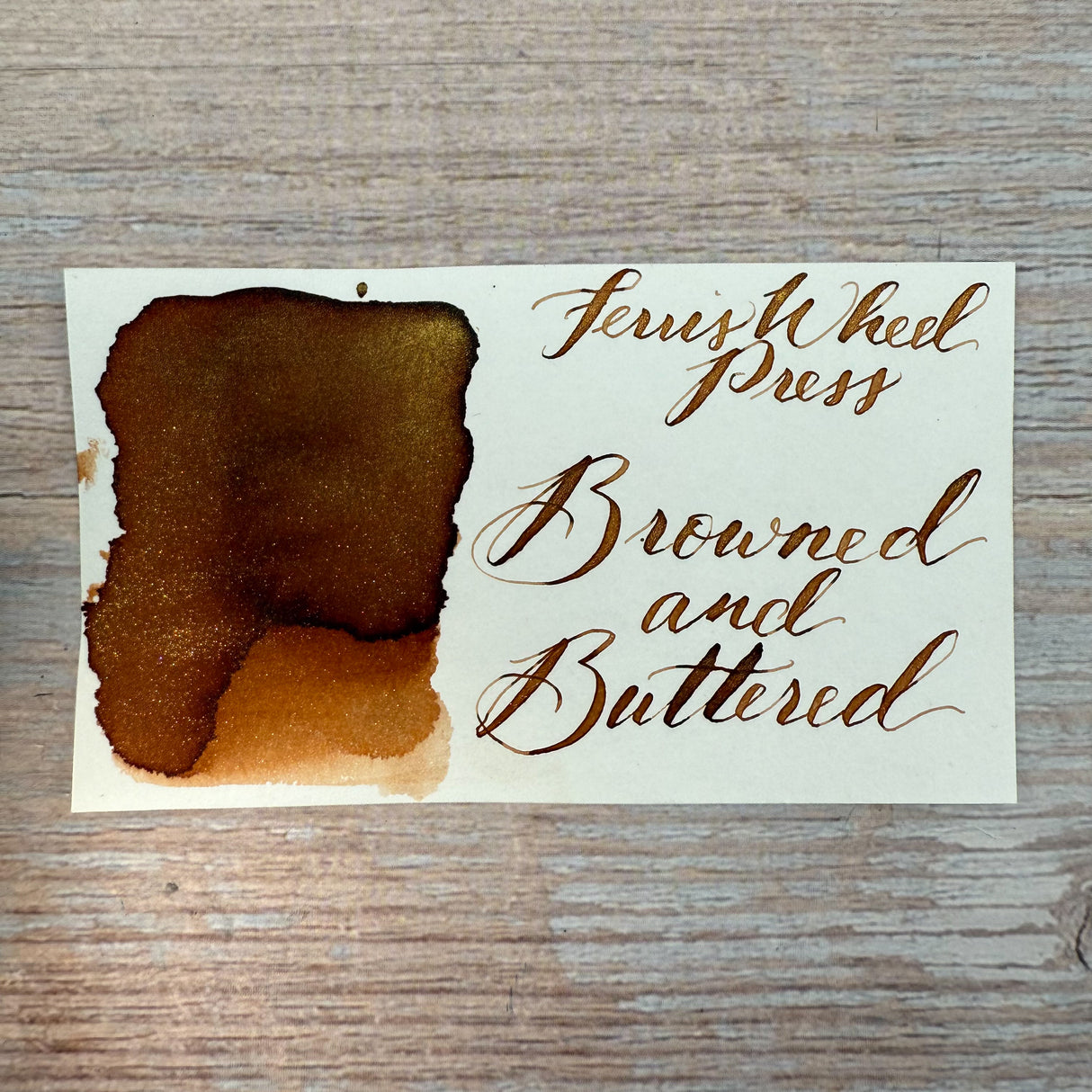 Ferris Wheel Press - Browned and Buttered - 38ml Bottled Ink