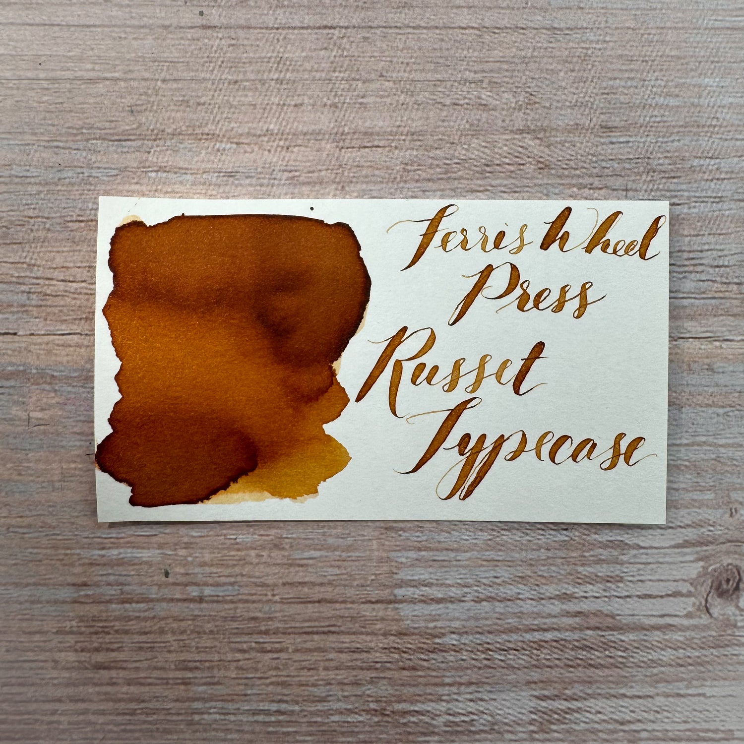 Ferris Wheel Press Russet Typecase - 38ml Bottled Ink
