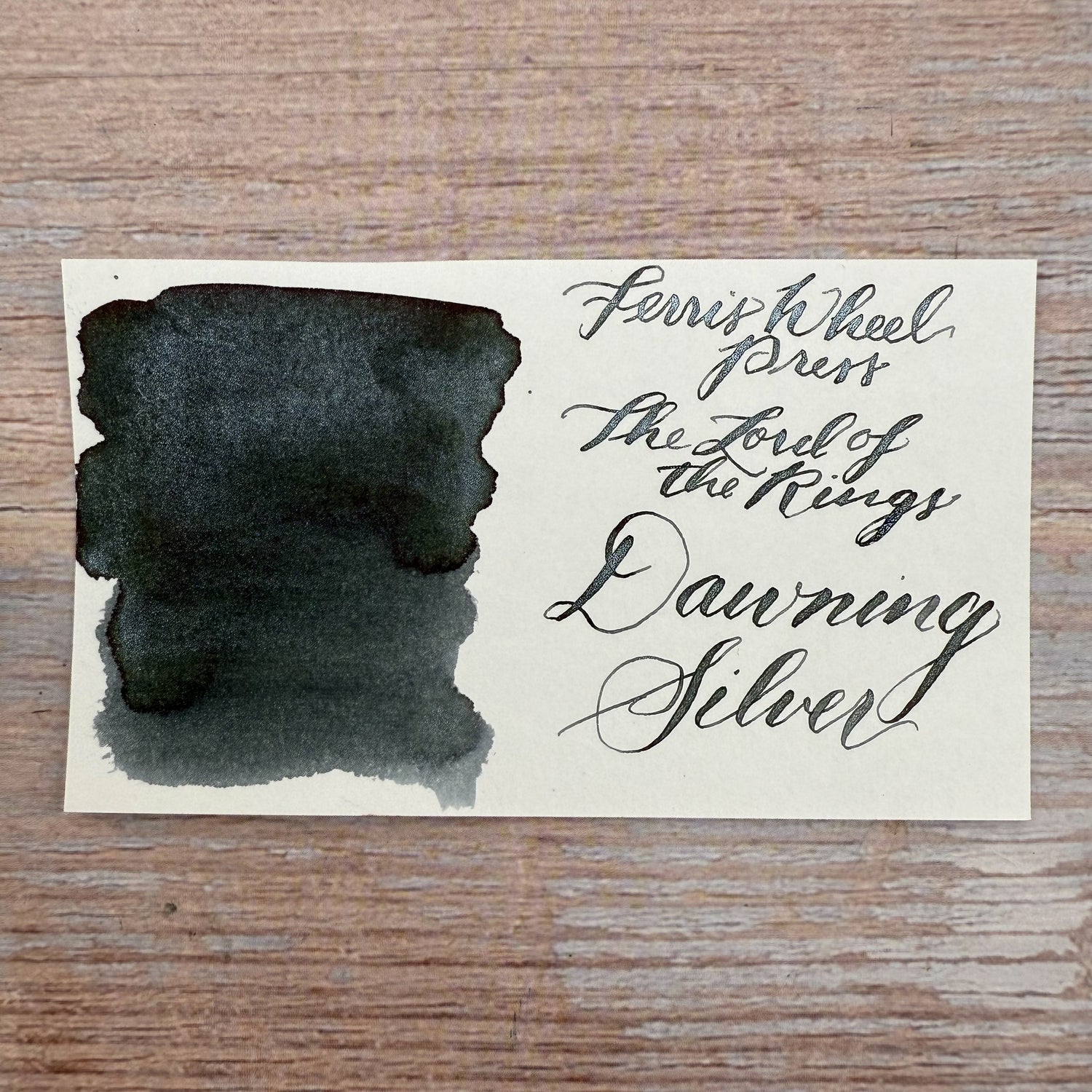 Ferris Wheel Press x Lord of The Rings - Dawning Silver Bottled Ink (Special Edition)