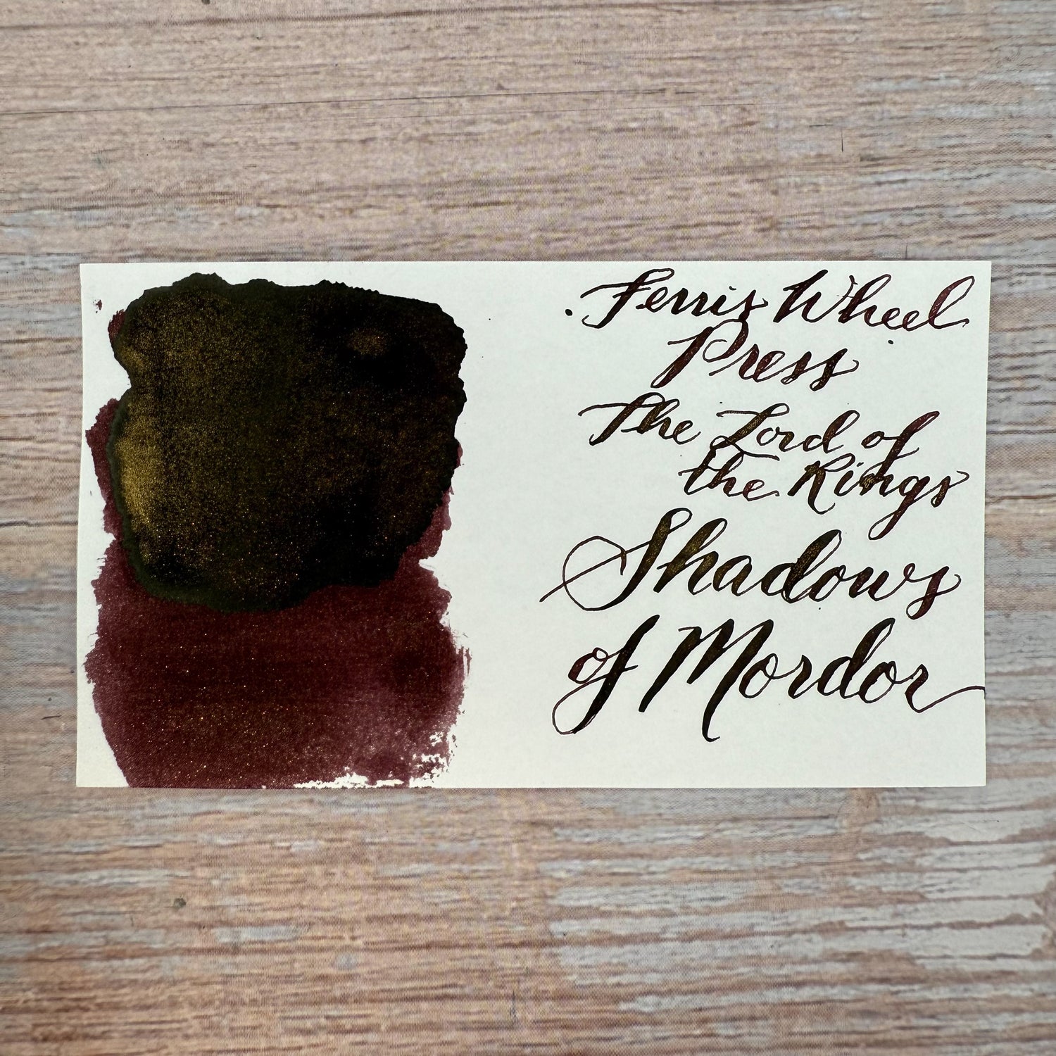 Ferris Wheel Press x Lord of The Rings - Shadows of Mordor Bottled Ink (Special Edition)