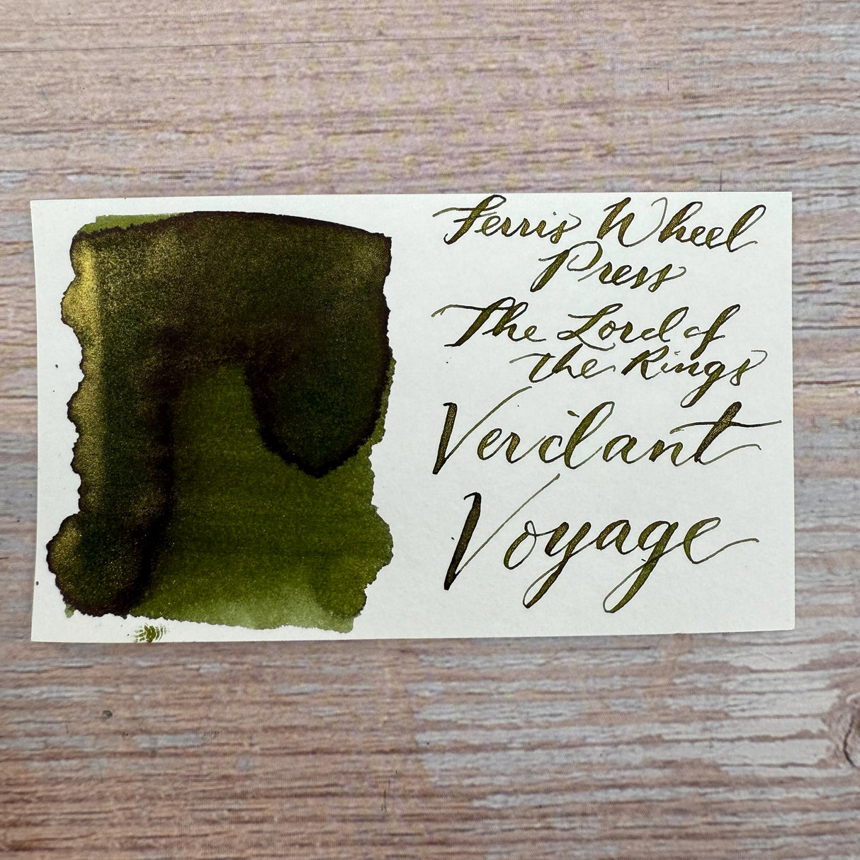 Ferris Wheel Press x Lord of The Rings - Verdant Voyage Bottled Ink (Special Edition)