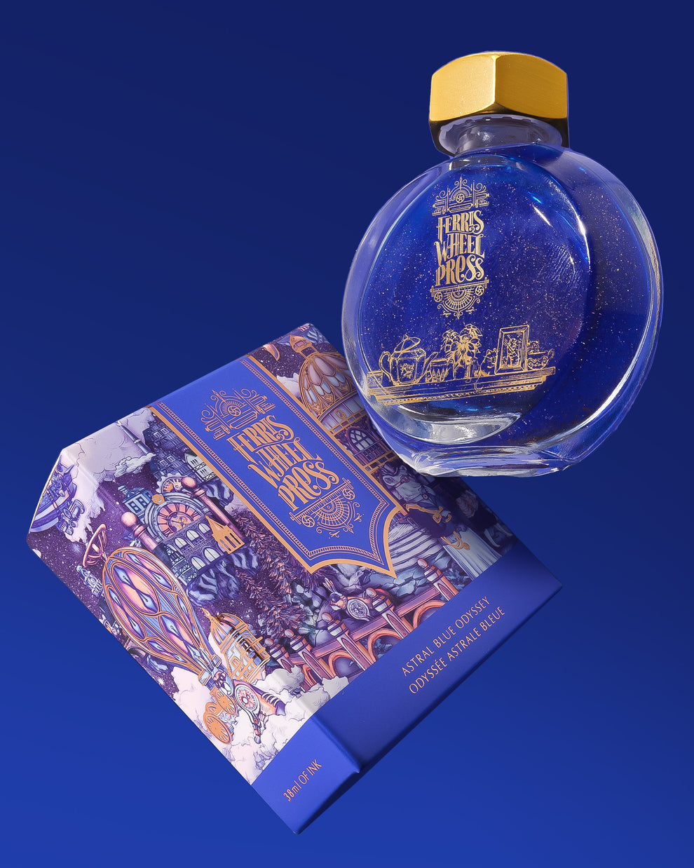 Ferris Wheel Press - Astral Blue Odyssey - 38ml Bottled Ink