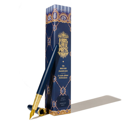 Ferris Wheel Press Brush Fountain Pen - Blue Legacy Satin (Special Edition)