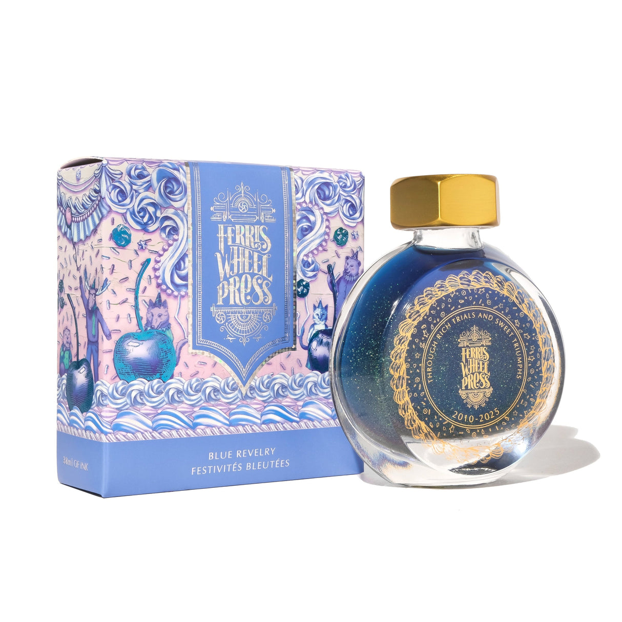 Ferris Wheel Press - Blue Revelry - 38ml Bottled Ink (Special Edition)