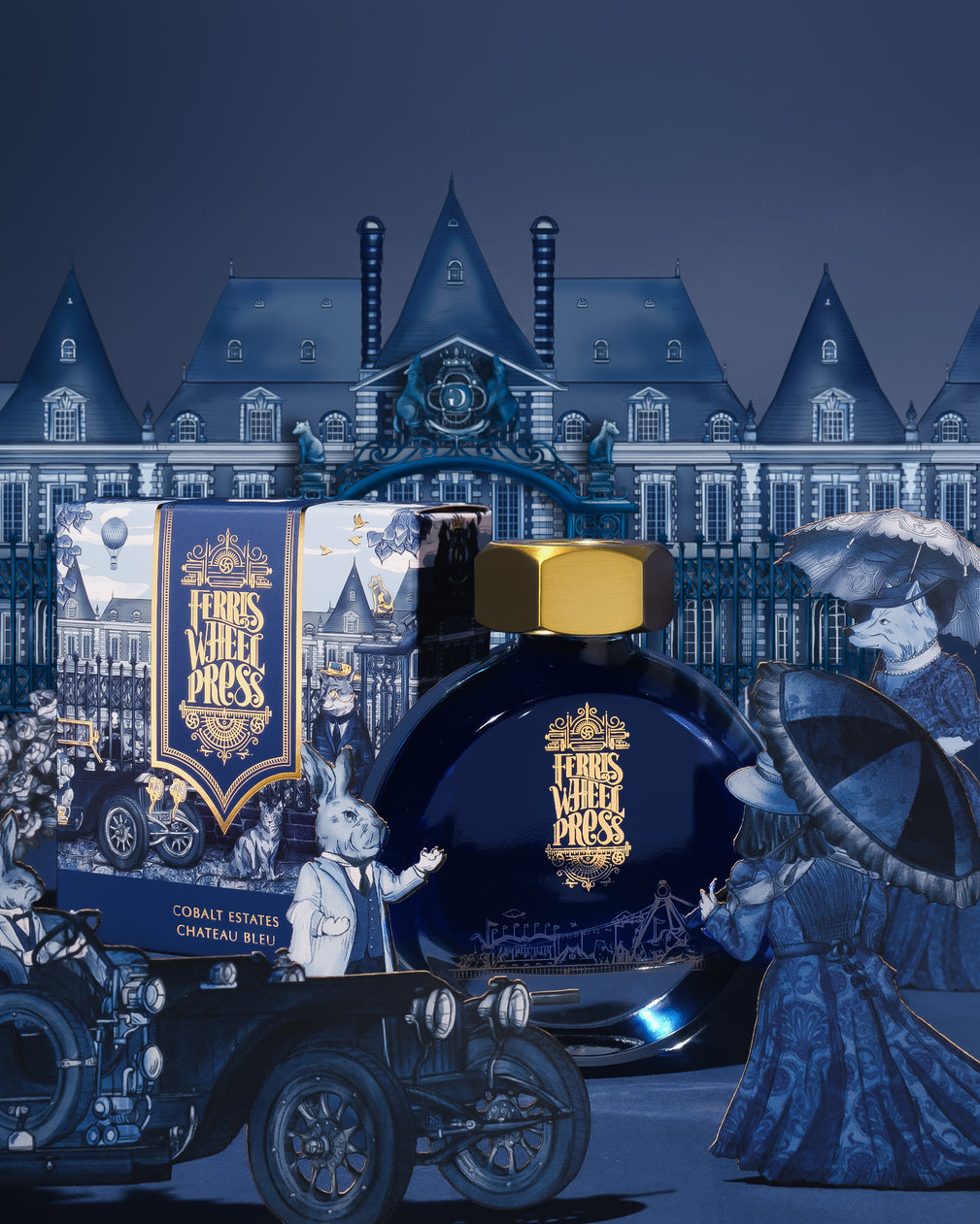 Ferris Wheel Press - Cobalt Estates - 38ml Bottled Ink (Special Edition)(Doorbuster)